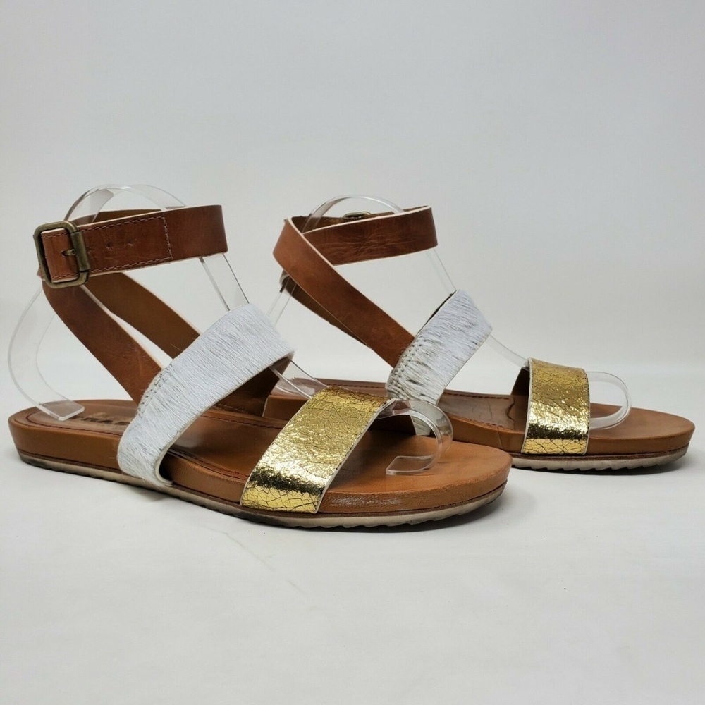 Trask Womens Ryder Leather Ankle Strap Sandal 8M